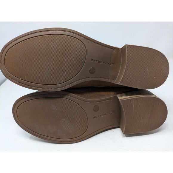 Lucky Brand Women's LP Pelerton Ankle Boots Pull On Suede Brown Size 8M NWOB - Picture 9 of 10